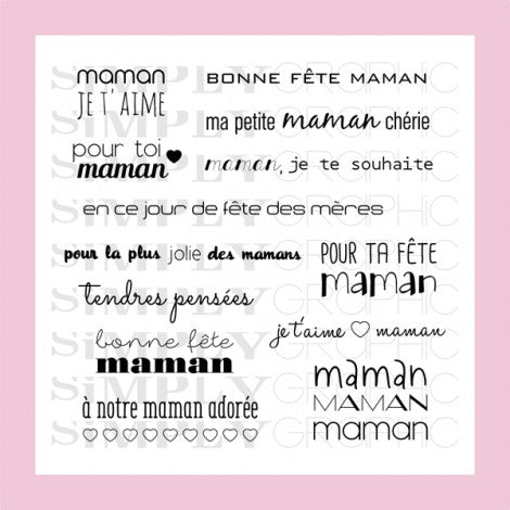 Simply Graphic - planche pour toi maman