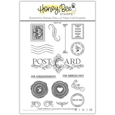 Honey Bee Post Perfect - 4x6 Stamp Set