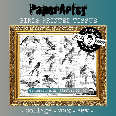 Paperartsy -  Printed Tissue - Birds