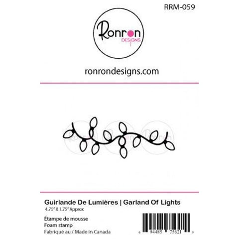 Ronron Designs  Foam Stamp: Garland Of Lights
