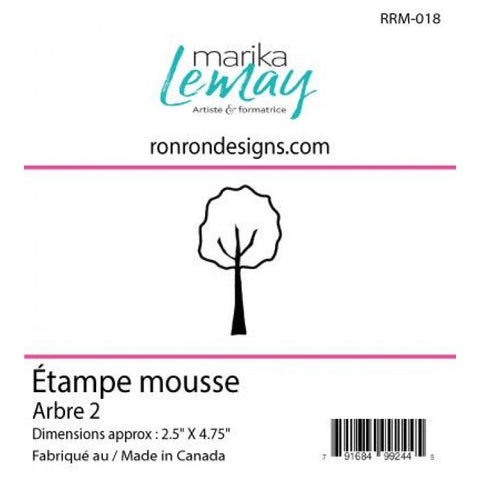 Ronron designs -Étampe de mousse: Marika Lemay - Arbre 2