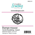 Ronron designs -Étampe de mousse: Marika Lemay - Cercle Doodeling - Grand