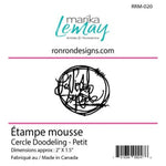 Ronron designs -Étampe de mousse: Marika Lemay - Cercle Doodeling - Petit