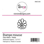 Ronron Designs Foam Stamp: Fleur Rétro - Petite
