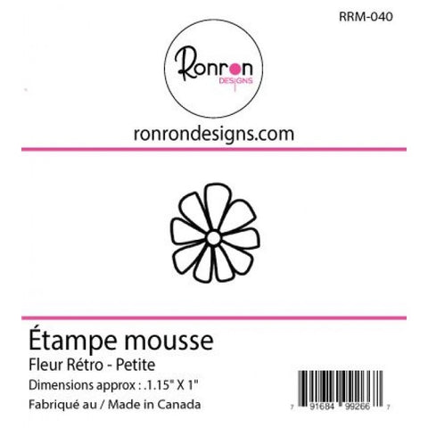 Ronron Designs Foam Stamp: Fleur Rétro - Petite