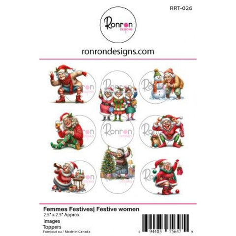 Ronron Designs  Toppers: Festive Women