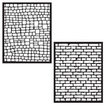 Hero Arts Stencil,  Wall Textures Stencil Pair