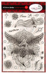 Dawn Bibby Art Nouveau. Holy Night Angel Stamp