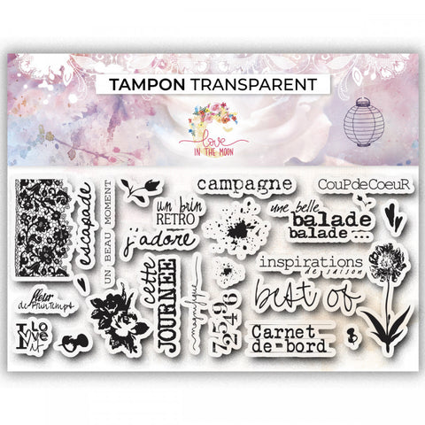 Love in the moon - Set de tampons clear - Mademoiselle