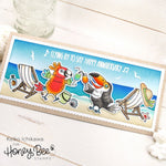 Honey Bee Slimline Sentiments: Eyelet - Honey Cuts