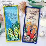 Honey Bee Slimline Sentiments: Eyelet - Honey Cuts