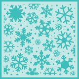 Honey Bee Stamps Snowfall - 6"x6" Background Stencil