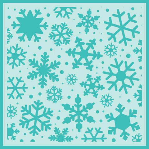 Honey Bee Stamps Snowfall - 6"x6" Background Stencil