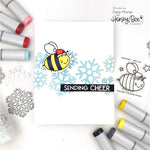Honey Bee Stamps Snowfall - 6"x6" Background Stencil
