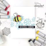 Honey Bee Stamps Snowfall - 6"x6" Background Stencil