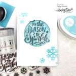 Honey Bee Stamps Snowfall - 6"x6" Background Stencil