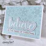 Honey Bee Stamps Snowfall - 6"x6" Background Stencil