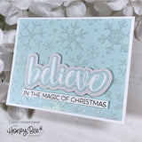 Honey Bee Stamps Snowfall - 6"x6" Background Stencil