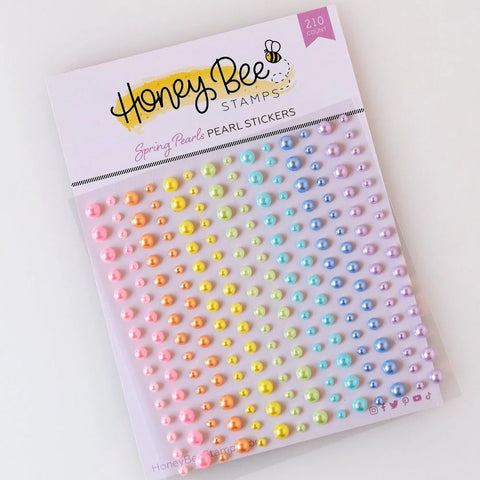 Honey Bee Stamps Spring Pearls - Pearl Stickers - 210 Count