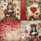 Kokorosa 24PCS 6" Queen Scrapbook & Cardstock Paper