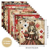 Kokorosa 24PCS 6" Queen Scrapbook & Cardstock Paper