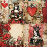Kokorosa 24PCS 6" Queen Scrapbook & Cardstock Paper