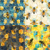 Kokorosa 24PCS 6" Hive Pattern Scrapbook & Cardstock Paper