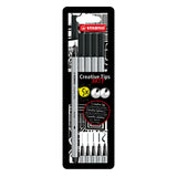 Stabilo - Felt Pens - Fiber Tip - Black