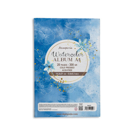 Stamperia Watercolor Album A5 - 20 Pages