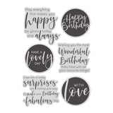 Chloes Creative Cards Photopolymer Stamp Set (A6) - Happy Birthday Sentiments