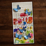 Paper Rose die - Happy Birthday