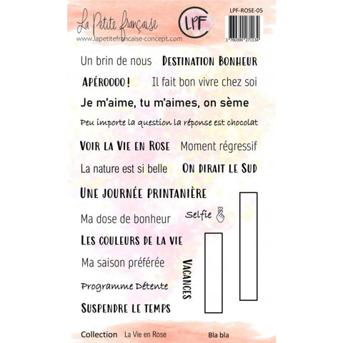 La Petite Francaise Tampon clear : Collection La vie en rose - Bla bla