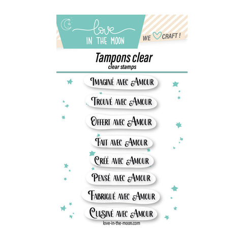 Love in the Moon Tampon - Textes avec amour