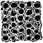Crafter's Workshop Stencil 6"X6" Circles Nested
