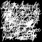 Crafter's Workshop Stencil 6"X6" Messy Script