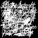 Crafter's Workshop Stencil 6"X6" Messy Script