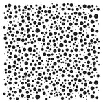 Crafter's Workshop Stencil 6"X6" Random Bubbles