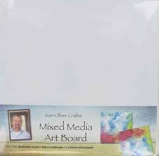 Ken Oliver Mixed Media Art Board 12 X 12