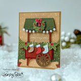 Honey Bee Stamps Christmas Market Cart Add On Dies