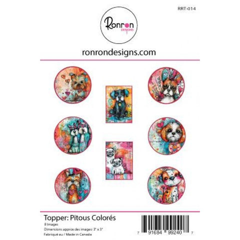 Ronron designs -Topper:  Pitous Colorés