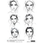 Ronron designs -Papier de riz: Tracé De Femme 2