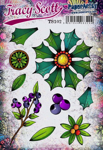 PaperArtsy Tracy Scott 102 (A5 set, trimmed, on EZ)