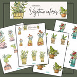 Ronron Designs -  Éphémères à découper Marika Lemay: Végétaux Colorés