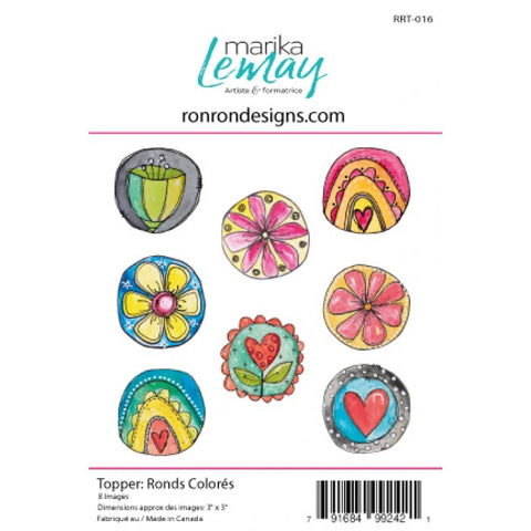 Ronron designs -Topper:  Marika Lemay - Ronds Colorés