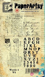 Paperartsy - Words Plate 4 - EZ (cling) mounted