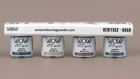 WOW! Embossing Powder Heritage Quad - Inspired by Seth Apter