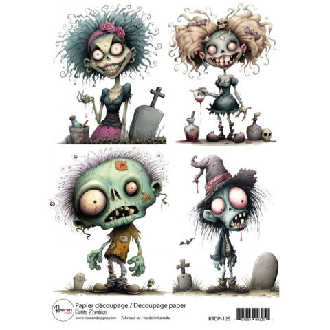 Ronron Designs Papier De Riz: Petits Zombies