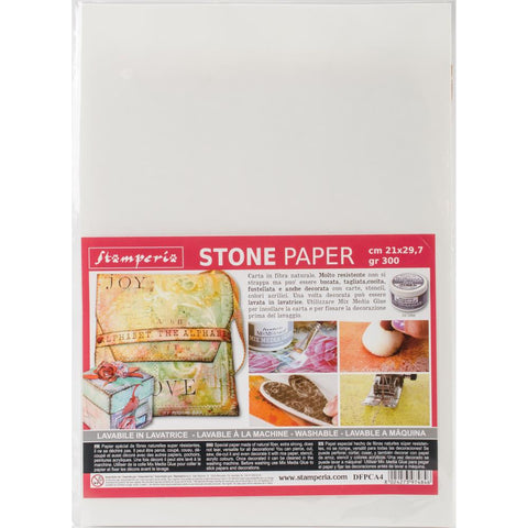 Stamperia Washable Stone Paper A4 8.25"X11.6"