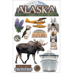 Paper House 3D Stickers 4.5"X7.5" - Alaska