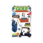 Paper House 3D Stickers 4.5"X7.5" - Golf